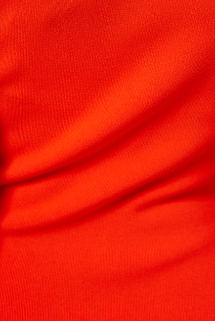 VB Body One-Sleeve Stretch Midi Dress